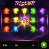 Retrozino - Starburst Slot Game - NetEnt Pokies