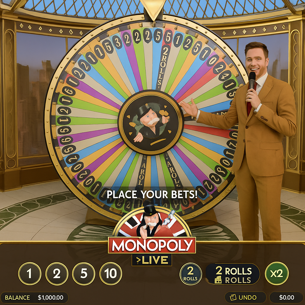 Retrozino - Monopoly Live Game by Evolution